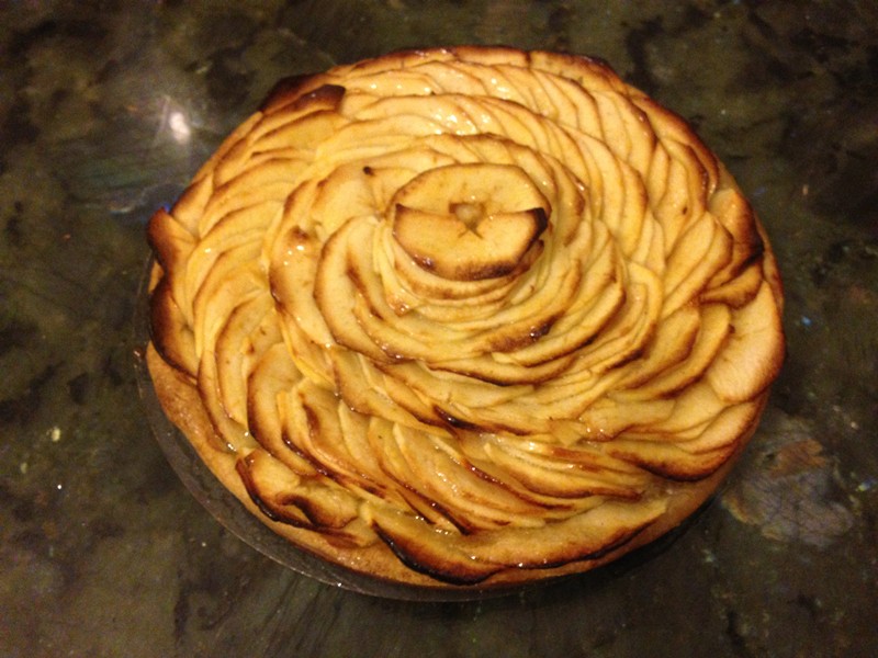 Tarte aux pommes en rosace