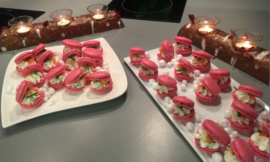 Macarons au saumon