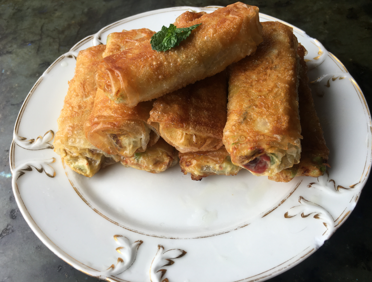 Roulés de légumes à la pâte filo