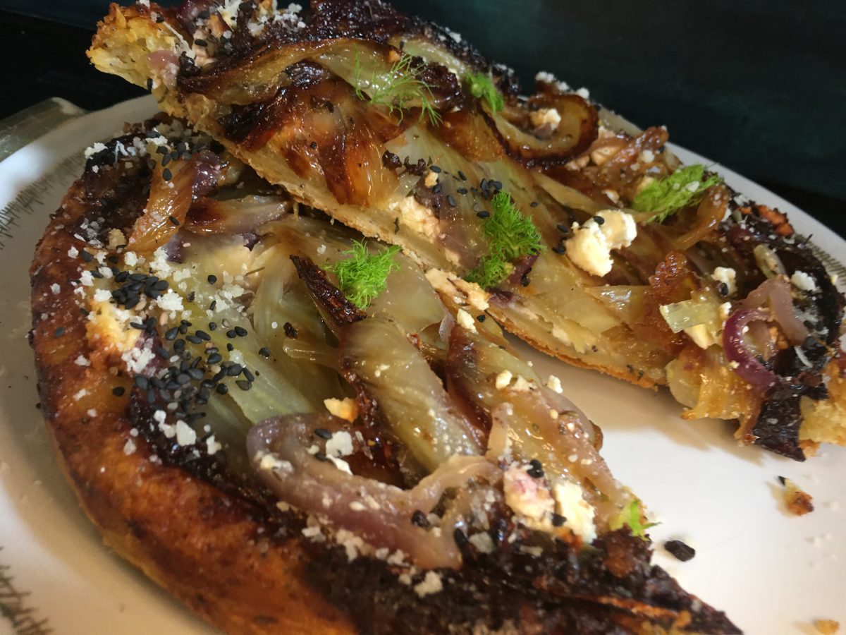 Tarte tatin de fenouil & feta
